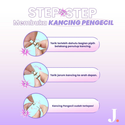 JINISO - 1set Kancing Pengecil Jeans Adjustable Unisex