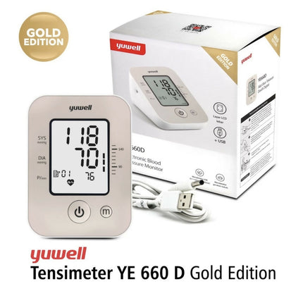 ￼Tensimeter digital yuwell 660 D Gold Edition With USB