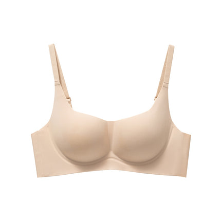 GRENEY - Gbras - Bra Cup Candy bra wanita One-piece sekaligus tanpa kawat seamless menopang dengan gesper nyaman - 89740