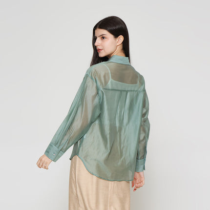ZES Basic Lyocell Kemeja Oversize Wanita MELWT005 122383494