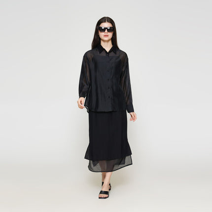 ZES Basic Lyocell Kemeja Oversize Wanita MELWT005 122383494