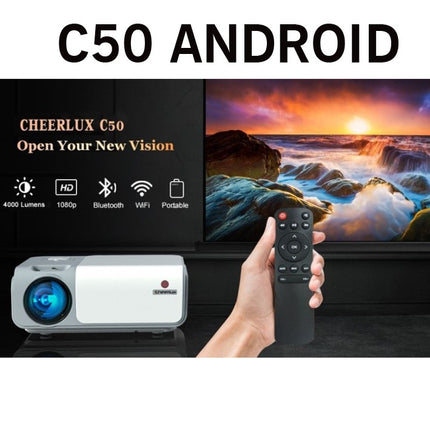 Cheerlux C50 Android HD Projector Cheerlux C50 4000 Lumens