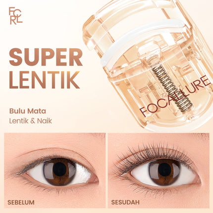 FOCALLURE Eyelash Curler Super Curled Eyelashes Portable Easy to use