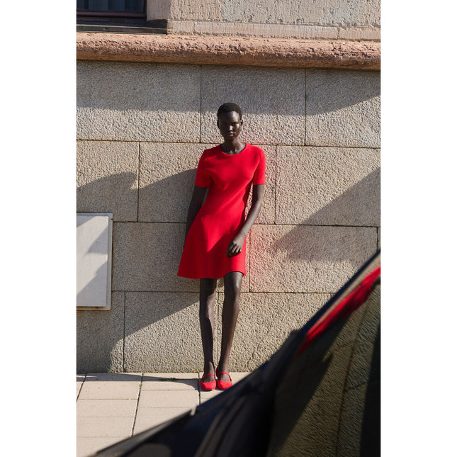 H&M Wanita Flared-Skirt Dress