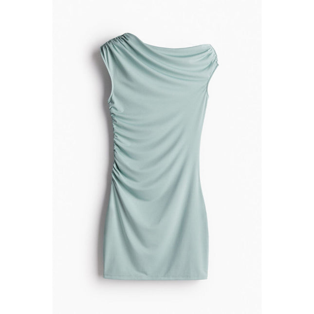 H&M Wanita Gathered one-shoulder dress