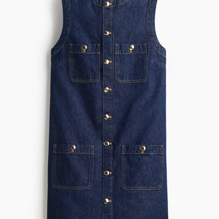 H&M Wanita Gaun denim tanpa lengan