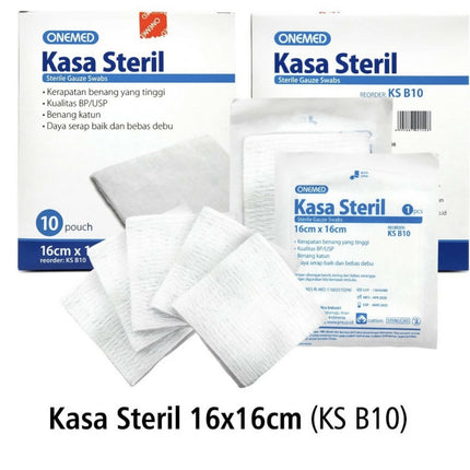 ￼Kasa Steril 16x16cm OneMed box isi 10pouch X100