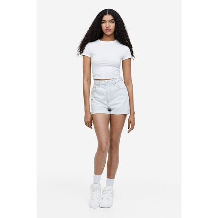H&M Wanita High-waisted denim shorts