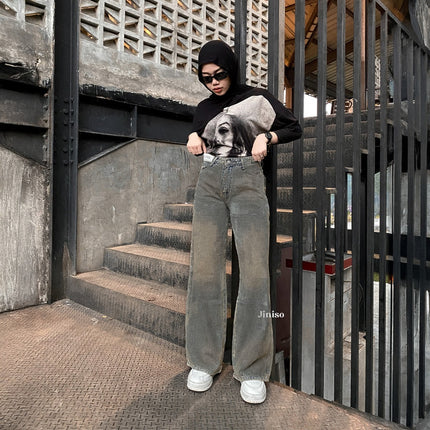 JINISO - Highwaist Oversize Baggy Loose Weekend Jeans