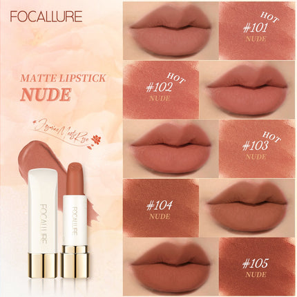 Focallure #JasmineMeetsRose Matte Lipstick-Tahan air kosmetik bibir lipstik