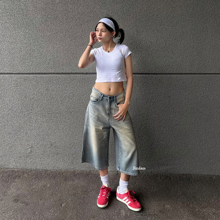 JINISO - Jorts Baggy Short Jeans Skater