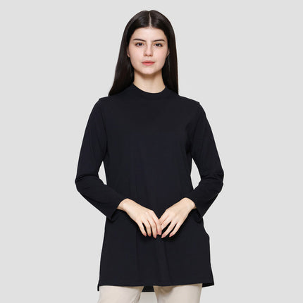 Suko Kerah Bulat Lengan Panjang Kaos Wanita 122386357