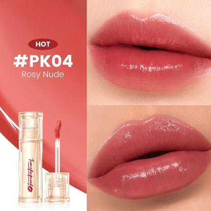 FOCALLURE Lip Tint Super Glazed Shine 16H Moisturizing Lightweight Lip Glossy