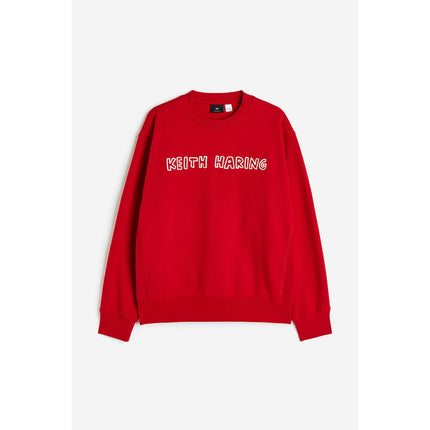 H&M Pria Oversized Fit Printed sweatshirt