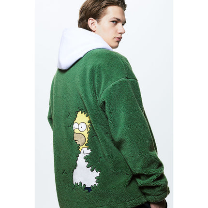 H&M Pria Oversized Fit Teddy jacket 1201596_1