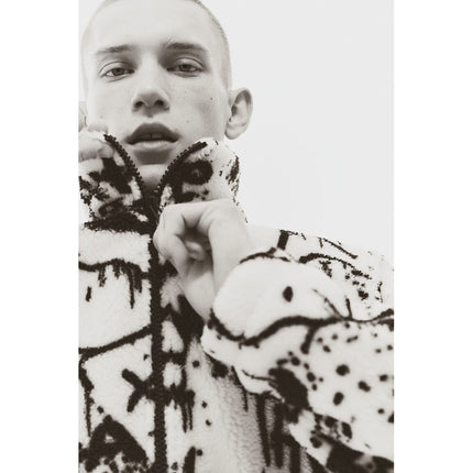 H&M Pria Oversized Fit Teddy jacket 1201596_1