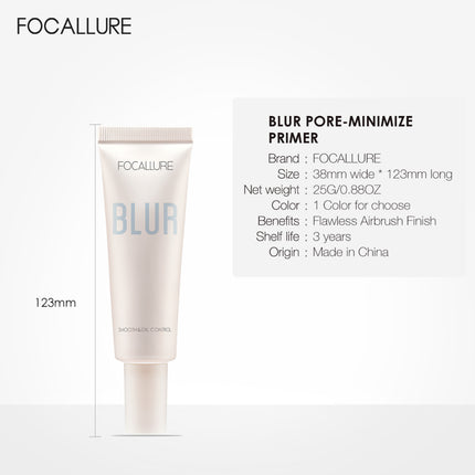 FOCALLURE Primer Pengecilan Pori-pori Mencerahkan Base Makeup