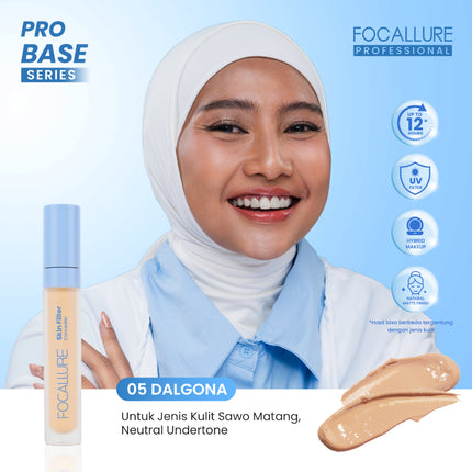 FOCALLURE Probase Skin Filter Concealer Natural Matte Seamless Finish Makeup Hybrid