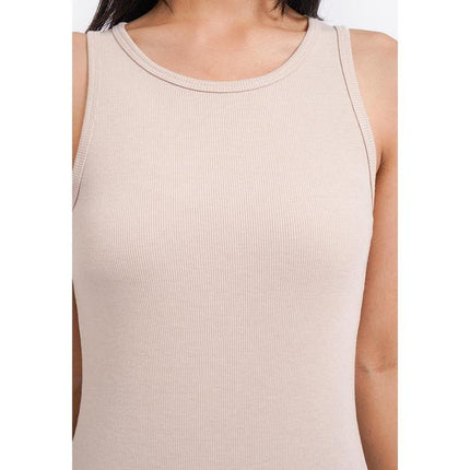 COLORBOX Racer Tank Midi Dress Lt. Brown
