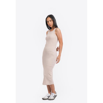 COLORBOX Racer Tank Midi Dress Lt. Brown