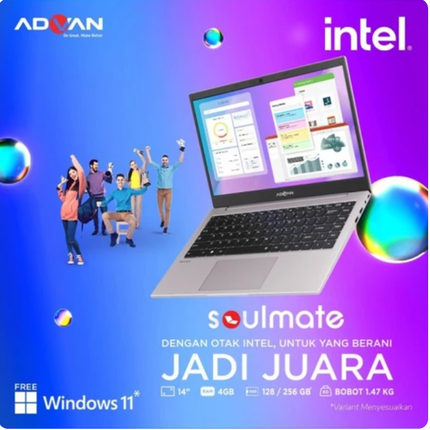LAPTOP - ADVAN SOULMATE 4/128GB