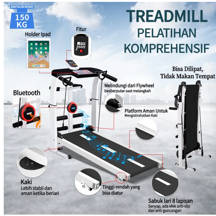 Manual Treadmill Super Murah Kokoh Kuat Multifunction\treadmill gym olahraga