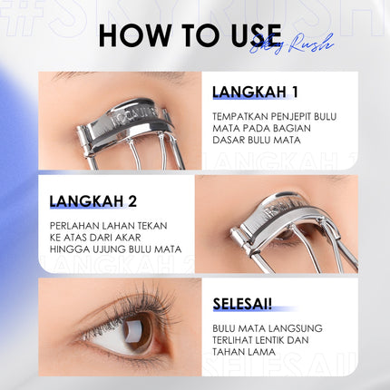 FOCALLURE #SkyRush Eyelash Curler Lasting Curl Portable Makeup Tools