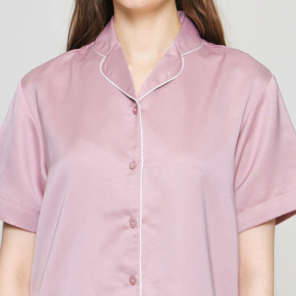 St. Yves Solid Satin Setelan Baju Tidur Wanita 122099373