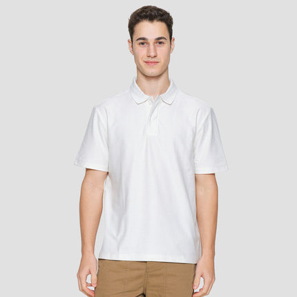 Cole Solid Twill Knit Hidden Plakat Kaos Polo Pria 121847271