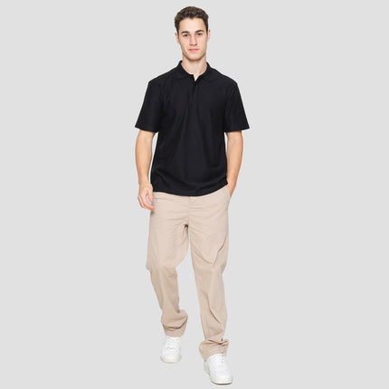 Cole Solid Twill Knit Hidden Plakat Kaos Polo Pria 121847271