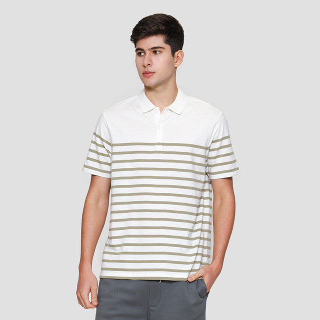 Cole Stripe Normal Plakat Kaos Polo Pria 122375627