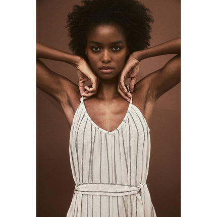 H&M Wanita Tie-belt jersey jumpsuit