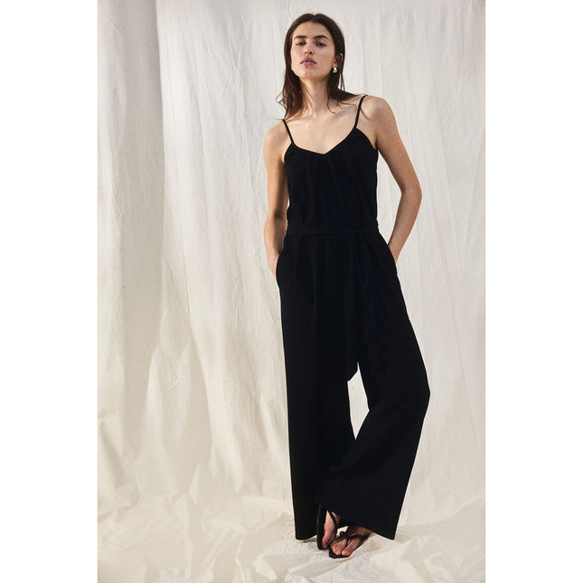 H&M Wanita Tie-belt jersey jumpsuit
