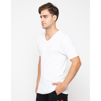 Cole V Neck Basic Top - Putih