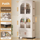 76x38x165 2pintu kaca